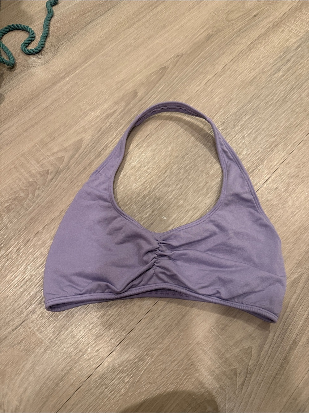 NVGTN Lilac Ruched Halter Sports Bra